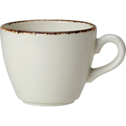 Чашка кофейная Steelite Brown Dapple бело-коричневая 85 мл.