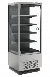 Холодильная горка гастрономическая Carboma FC 20-07 VM 0,7-1 Light (фронт X0) (версия 2.0) 9006-9005