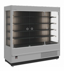 Холодильная горка гастрономическая Carboma FC20-07 VM 1,9-1 LIGHT (фронт X0, цвет по схеме, фронт стандартный цвет)