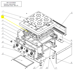 Блок управления Abat 720000160171 для плиты индукционной КИП-47Н