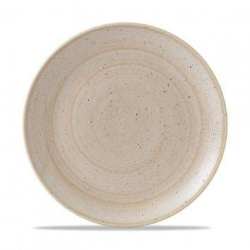 Тарелка мелкая 26 см, без борта, Stonecast, цвет Nutmeg Cream