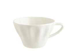 Чашка Bonna Raw белая 235 мл, D 111 мм, H 70 мм (блюдце RAW02KT)