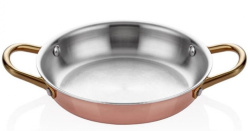 Сковорода для подачи Altin Basak Multi-Metal Copper розово-золотая 0,69 л, D 180 мм, H 35 мм