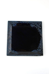 Тарелка квадратная 18см Root Blue