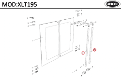 Трубка UNOX TB1077A для ручек дверей шкафов расстоечных XLT195/XLT135 d18мм