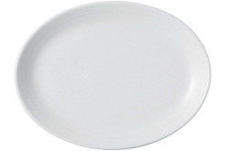 Тарелка овальная Porland Soley 24 см, цвет белый без рима