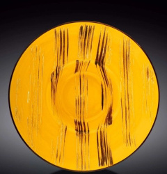 Тарелка Wilmax Scratch желтая 250 мл, D 270 мм