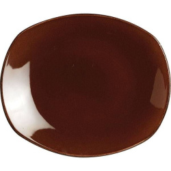Тарелка Steelite Terramesa темно-коричневая H 25 мм. L 260 мм. B 230 мм.