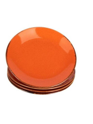 Набор обеденных тарелок Porland 24 см (4 предмета), оранжевый