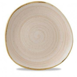Тарелка мелкая "Волна" CHURCHILL Stonecast d 286мм, без борта, цвет Nutmeg Cream SNMSOG111