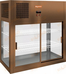 Витрина холодильная настольная HICOLD VRH O 990 Bronze