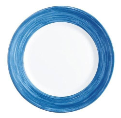 Тарелка Arcoroc Brush d155 мм синий край