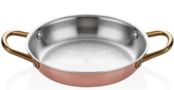 Сковорода для подачи Altin Basak Multi-Metal Copper розово-золотая 0,54 л, D 160 мм, H 35 мм