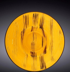 Тарелка Wilmax Scratch желтая 1100 мл, D 225 мм