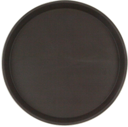 Поднос прорезиненный CuisinAid CD-RT14BR 350х25 мм круглый коричневый
