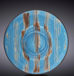 Тарелка Wilmax Scratch голубая 800 мл, D 200 мм