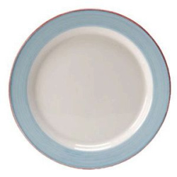 Тарелка Steelite Rio Blue бело-синяя D 165 мм. H 20 мм.