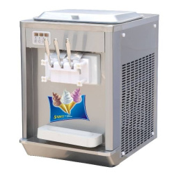 Фризер для мягкого мороженого Hualian Machinery HIM-03 с функцией ночного хранения и помпой (3 рожка)