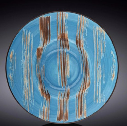 Тарелка Wilmax Scratch голубая 1500 мл, D 255 мм