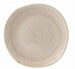 Тарелка мелкая "Волна" CHURCHILL Stonecast d 264мм, без борта, цвет Nutmeg Cream SNMSOG101