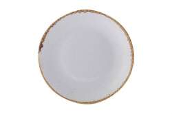 Тарелка плоская 24 см серый Porland