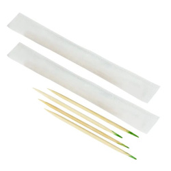 Зубочистки Viatto BT-3M в индивидуальной упаковке (бумага), бамбук с ментолом (50 000 шт.)