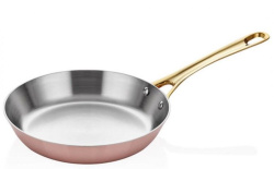 Сковорода для подачи Altin Basak Multi-Metal Copper розово-золотая 2,05 л, D 280 мм, H 44,6 мм