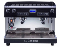 Кофемашина рожковая автоматическая CARIMALI Nimble E2 2 группы, высокие, LED-подсветка, черный