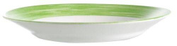 Тарелка глубокая Arcoroc Brush d225 мм зеленый край