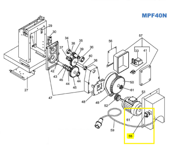 Выключатель FIMAR CO2177 для MPF8/4