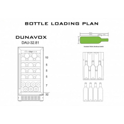 Шкаф винный Dunavox DAU-32.81SS