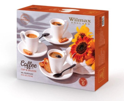 Кофейная пара Wilmax 110 мл (6 шт, фирменная упаковка)