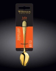 Набор чайных ложек Wilmax Julia золотой L 140 мм (2 шт,на блистере)