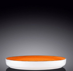 Тарелка Wilmax Spiral оранжевая с бортом D 280 мм