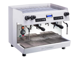 Кофемашина рожковая автоматическая CARIMALI Nimble E2 2 группы, высокие, белый с задней прозрачной панелью