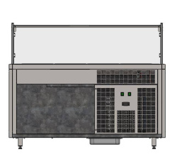 Прилавок холодильный Refettorio RCC13A City 1500x700x1265(860) h=20мм