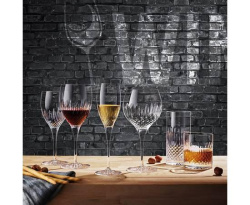 Набор бокалов для шампанского Luigi Bormioli 220 мл Diamante Champagne/Prosecco, хрустальное стекло, 4 шт