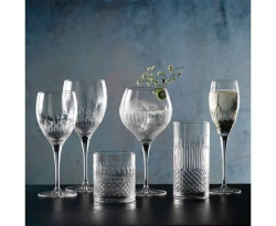 Набор бокалов для шампанского Luigi Bormioli 220 мл Diamante Champagne/Prosecco, хрустальное стекло, 4 шт