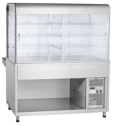 Прилавок-витрина холодильный Abat ПВВ(Н)-70КМ-С-01-НШ кашир