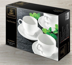 Чайная пара Wilmax 220 мл (6 шт, фирменная упаковка)