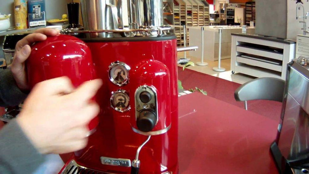 Кофемашина рожковая KitchenAid Artisan 5KES2102EER Espresso красная – фото 8 в каталоге Ростова-на-Дону