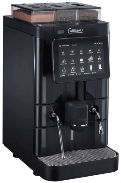 Кофемашина суперавтомат CARIMALI SilverAce Plus Matte Black 1 бункер для порошков